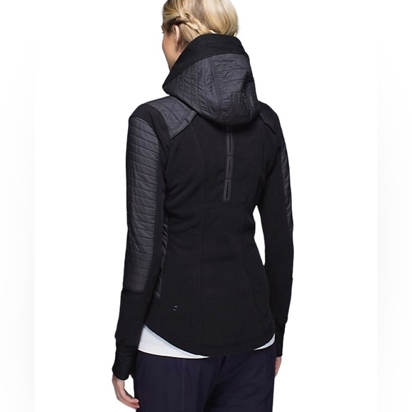 RARE: Lululemon Fleecy Keen Jacket Black Size 6 - Picture 4 of 16